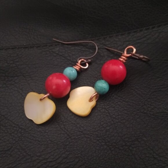 🍂🍁🍃 3/$25! Happy + Playful Apple Earrings 4 All Ages! Upbeat Summer Colors! - Picture 7 of 7